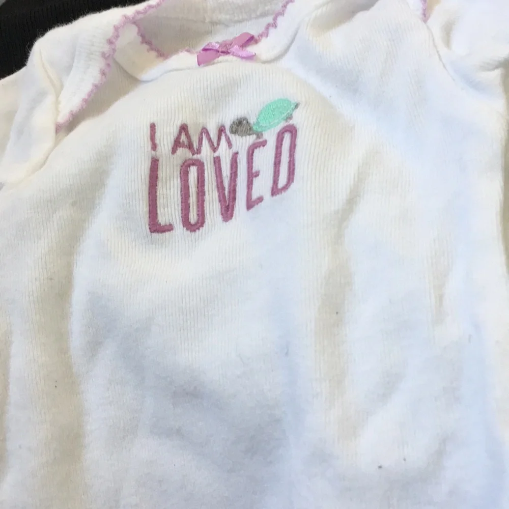 infant carters I am loved newborn onesie